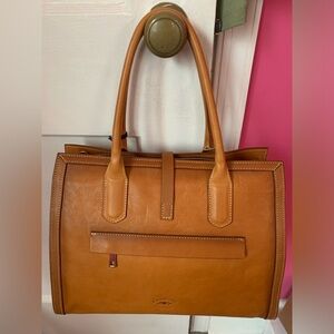 Cavalcanti Leather Satchel, Brand New